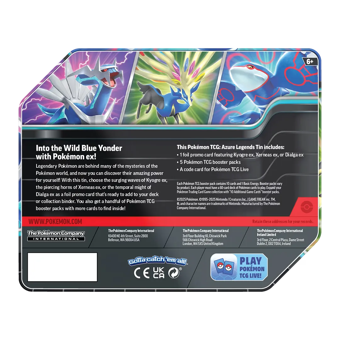 Azure Legends Tins [Set of 3]