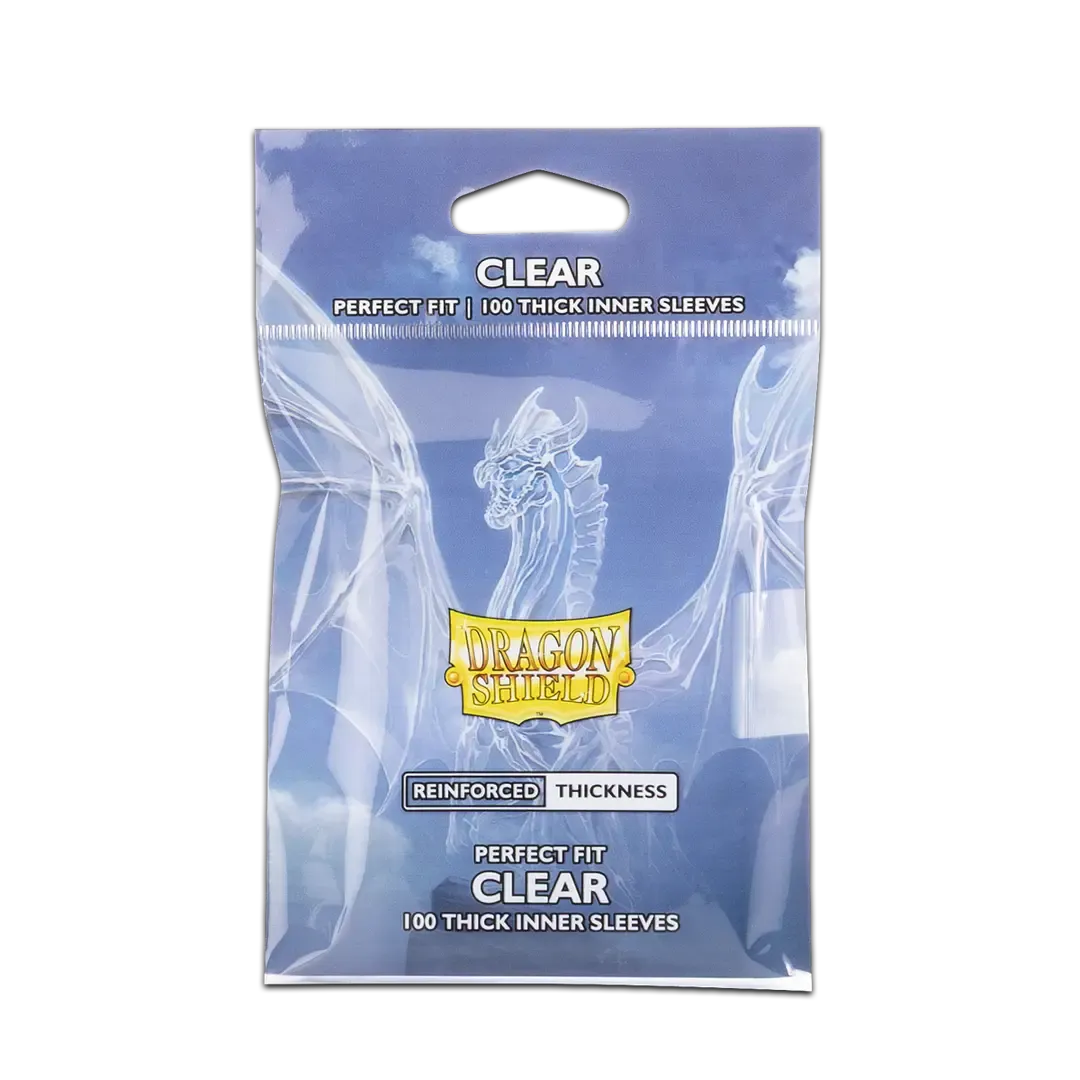 Dragon Shield Game Sleeves Reinforced Thickness Perfect Fit Inner Sleeves 100Ct Pack