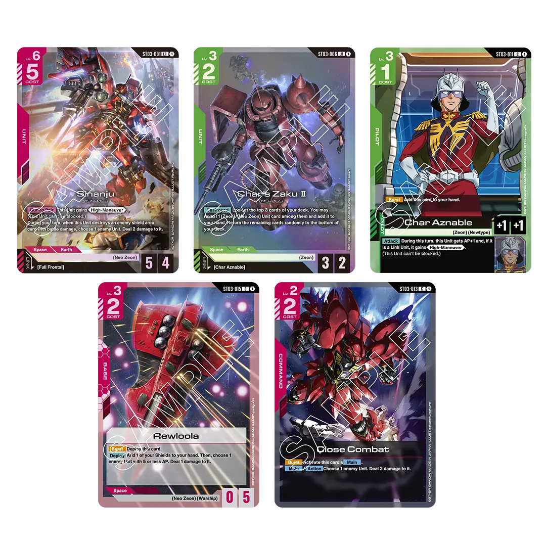 GUNDAM CARD GAME: STARTER DECK - Zeon's Rush [ST03]