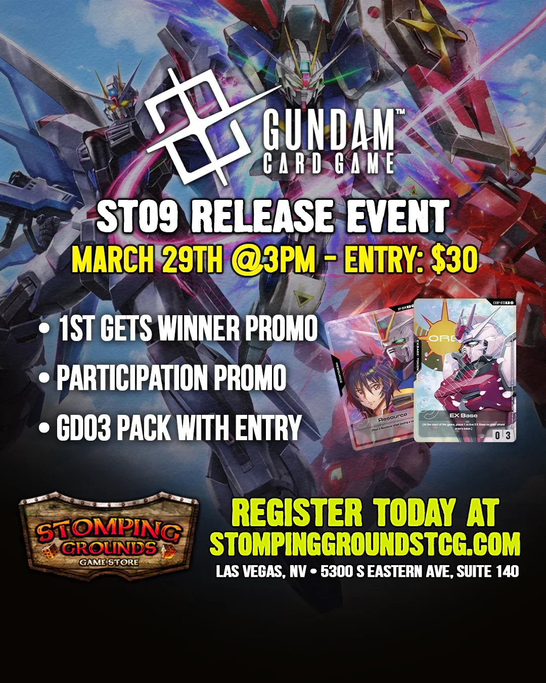 Gundam Card Game: ST09 Release Event Entry
