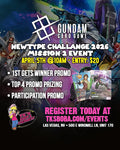 Gundam Card Game: NewType Challenge 2026 Mission 2 Event Entry (Hosted @ TK's Boba & Creamery)