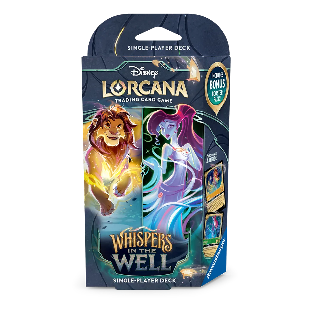 Disney Lorcana: Whispers in the Well Starter Deck [Amber & Emerald]